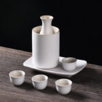 Japanese Style Wine-warmer Sake Set Gift Set Small Wine Pot Ceramic Restaurant Wine Set Ceramic - Image 10