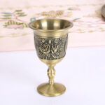 European Style Old Wine Glass, Alloy Antique Wine Set, Goblet, White Wine Glass - Image 5
