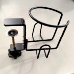 Large Desktop Cup Holder Clip-on Table Cup Holder Metal Cup Bracket Cola Drink Cup Holder