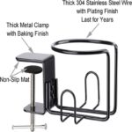 Large Desktop Cup Holder Clip-on Table Cup Holder Metal Cup Bracket Cola Drink Cup Holder - Image 5