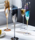 Wine Glass Oblique Mouth, Red Wine Glass Crystal Champagne Glass High-end Goblet Foreign Wine Glass - Image 5