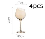 Wine Glass Oblique Mouth, Red Wine Glass Crystal Champagne Glass High-end Goblet Foreign Wine Glass - Image 10