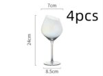 Wine Glass Oblique Mouth, Red Wine Glass Crystal Champagne Glass High-end Goblet Foreign Wine Glass - Image 8
